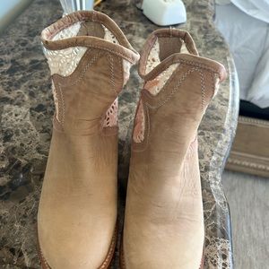 Freebird Ankle Boots with lace sides size 8